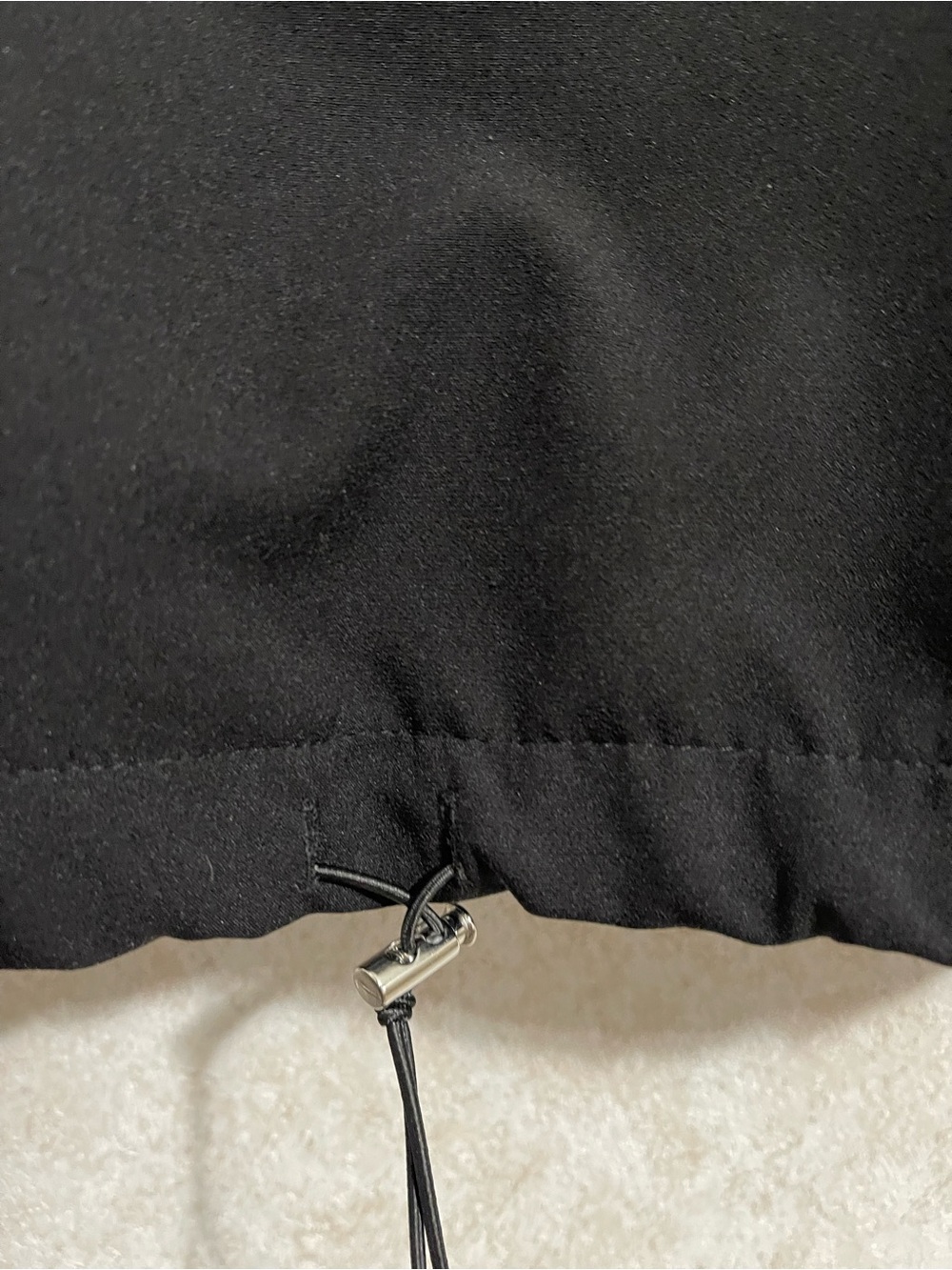 Zara Colorblock Half-Zip Hoodie in Dusty Rose, Black & White - Picture 6 of 7